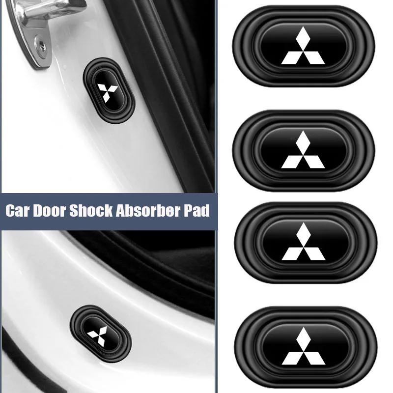 For Mitsubishi Eclipse Galant Mirage L200 Xpander Triton Colt Pajero Car Door Silicone Mat Anti Shock Pad Stickers Accessories