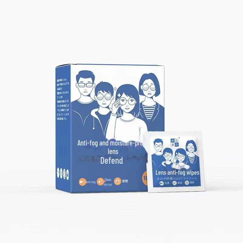 Disposable Anti-Fog Lens Cleaning Wipes for Glasses - Portable Winter Cloth