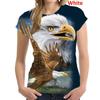 Fashion 3D Eagle Printed T Shirts Spring and Sunmer Women Fashion Casual Personality Round Neck Short Sleeves T Shirts