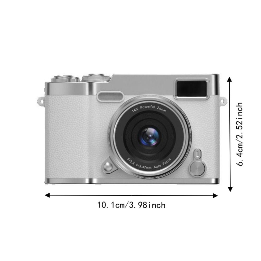 16X Zoom CCD Digital Camera 2.4-inch Screen Retro Camera Portable Compact Digital Camera Student