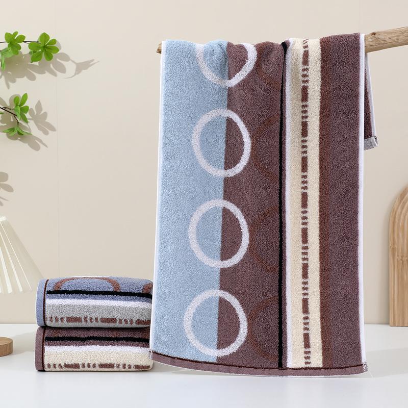 Cotton Towel Thickened Jacquard Soft Absorbent Adult Household Polyester Cotton Towel Quick Drying Towel Cotton Children's Face Towel