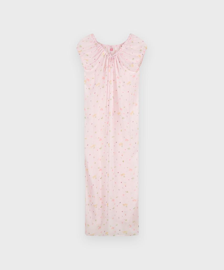 Sinun Pale Flower Long One-Piece (Pink)