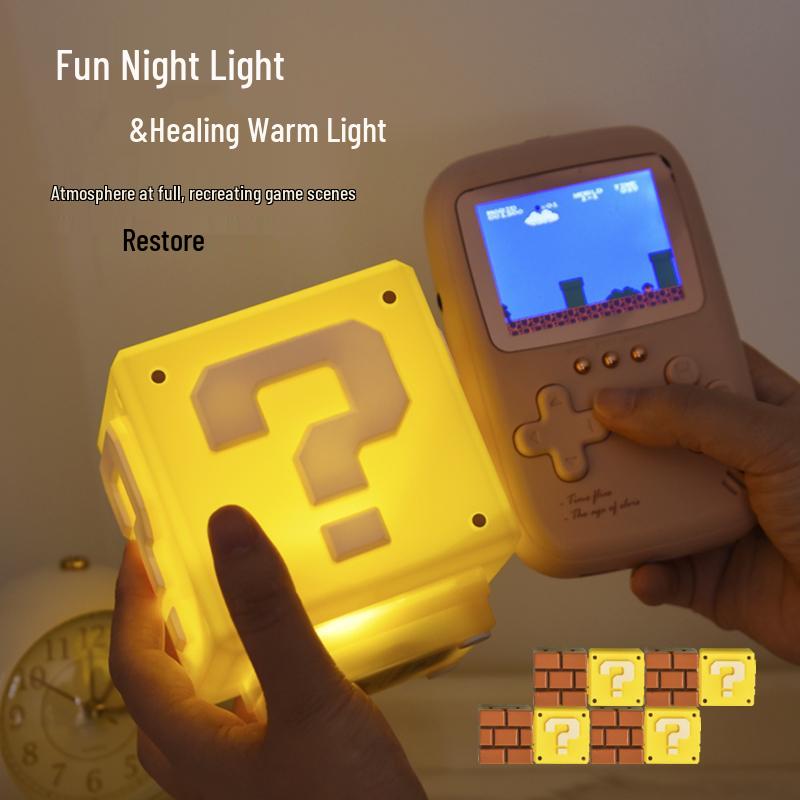USB Question Mark Light: Gaming Room Atmosphere Light with Sound Effects for Nostalgic Decor