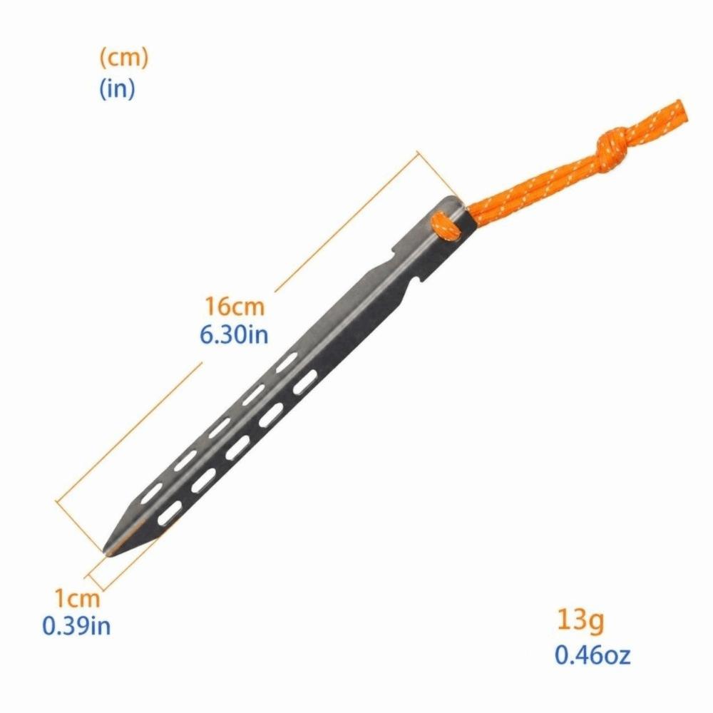 4PCS Ti Alloy Material V-Shaped Tent Pegs V-Shaped Design Ultralight Tent Pegs For Camping