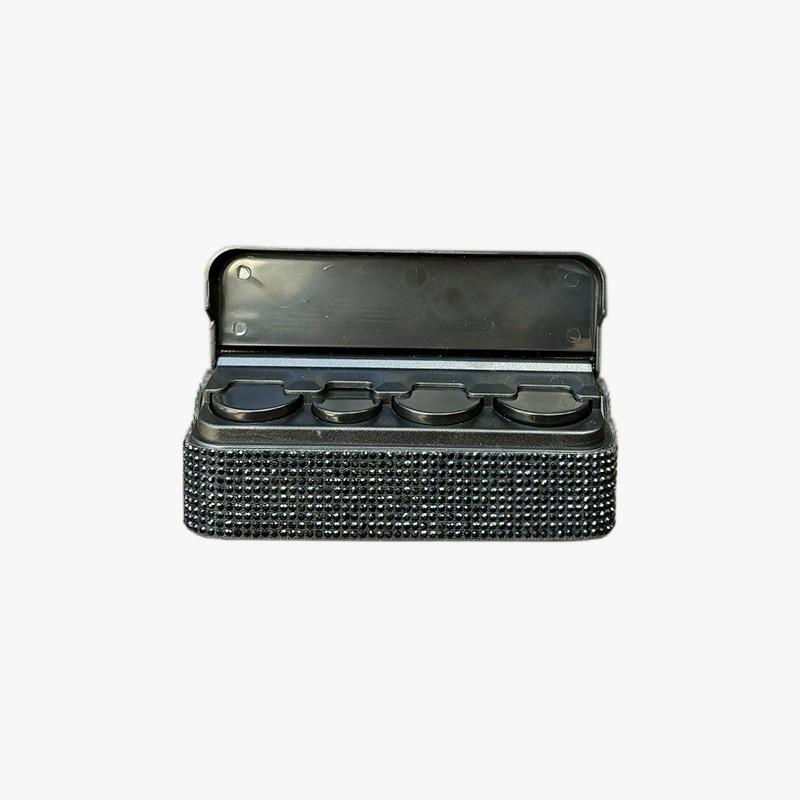 Новый держатель для монет для автомобиля с бриллиантами - Креативная противоскользящая мини-копилка