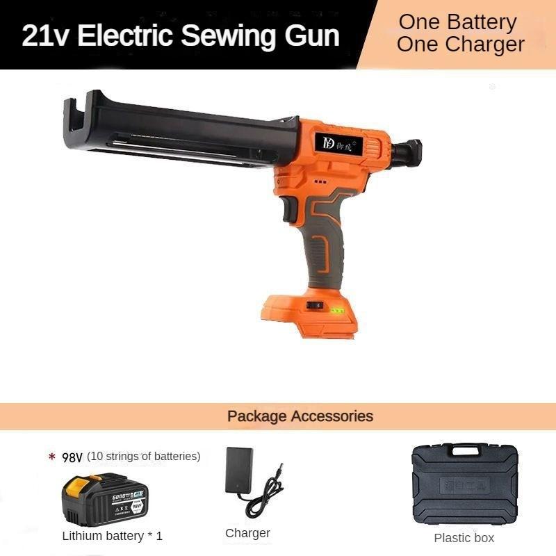 21V Household Repair Power Tool Fully Automatic Beauty Seam Glue Machine Electric Double Tube Glue Gun