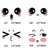 Funny Decal Lovely Rearview Mirror Stickers Reflective Smiling Eye Face Sticker Car Sticker