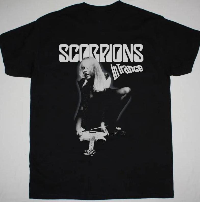 РУБАШКА SCORPIONS IN TRANCE С коротким рукавом Черная Универсальная футболка