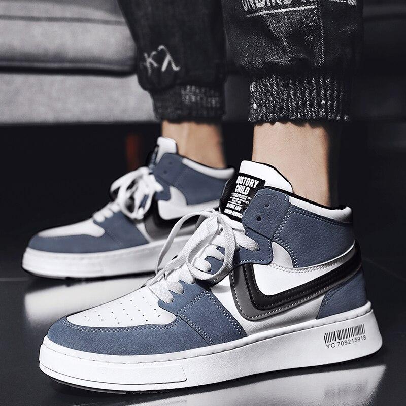 Crlaydk Spring New High Top Sneakers Walking Sports Tennis Breathable Shoes Lace -Up Comfortable Footwear Ankle Basket Homme