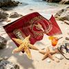 Custom Name Personalized Arsenal F.C Print Beach Towel, for Trip Camping Beach Party Home Decor, Birthday Gift for Family & Friends