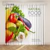 Cheap Kitchen Curtains Kitchen Food Vegetables Fruit Printed Curtains Short Curtains 2 Panels Rideaux Chambre Cortinas De Salon