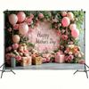 1 piece, 2D flat design, Mother's Day floral photography backdrop, suitable for wedding decorations and various occasions, wsj