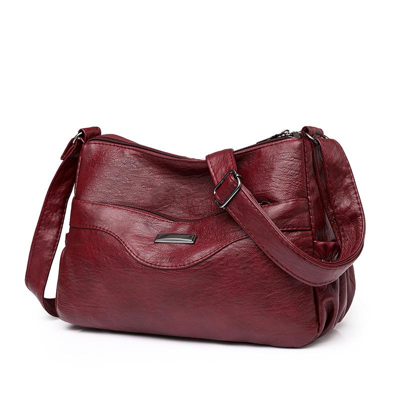 Городская простая женская сумка-мессенджер большой вместимости, повседневная сумка для мамы, переносная сумка через плечо