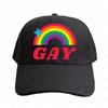 Кепка радужная ЛГБТ Pride для геев, женская, унисекс, взрослая, с козырьком, повседневная, регулируемая, с принтом, бейсболка, кепка тракер