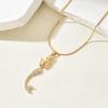 Кулон русалки милое приморское ожерелье легкая роскошь бриллиант темперамент универсальное металлическое ожерелье женское
