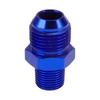 Адаптер шланга-редуктора ABSOPRO с наружной резьбой TF AN10 3/8 NPT, алюминиевый, синий