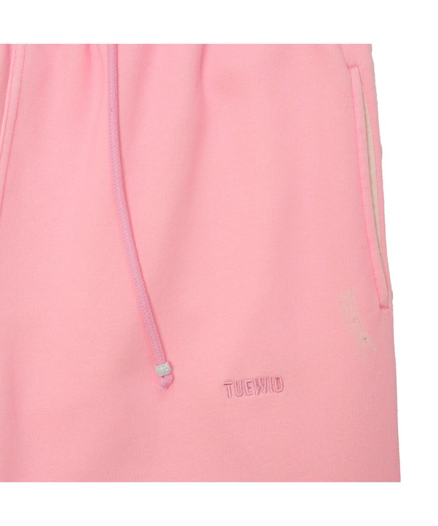 TUEWID Tuewid Classic Embroidery Set Up Pants In Blush Pink