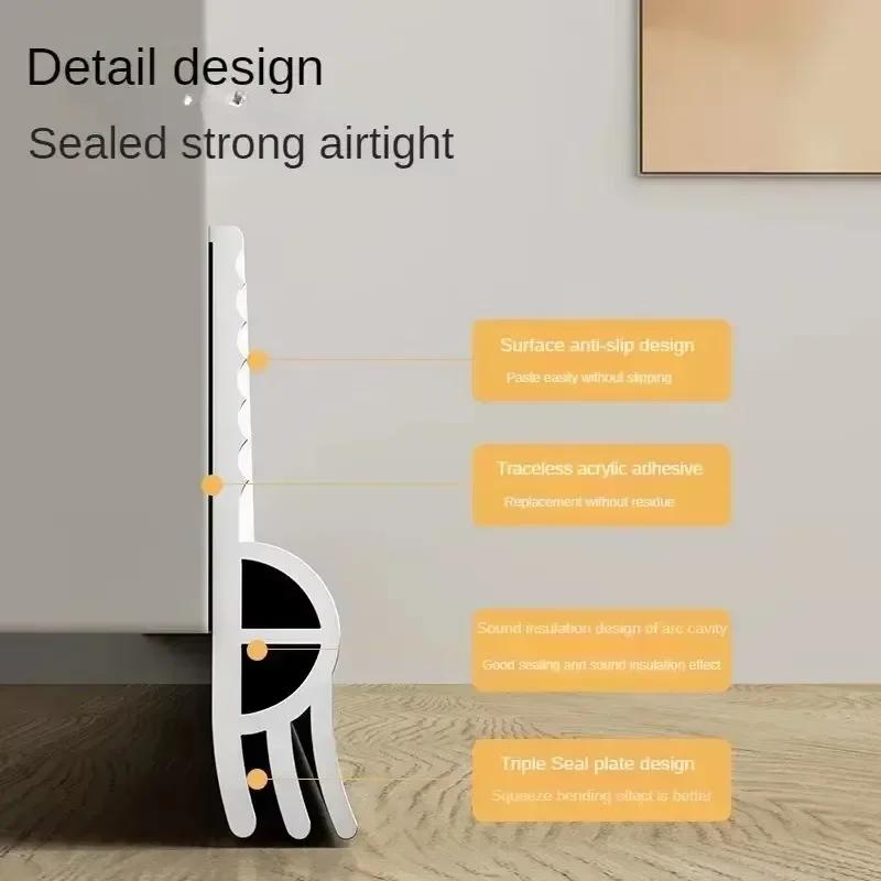 Уплотнительная лента для дома 1 м Под дверь Ветрозащита Пылезащита Порог Защита от дождя Погодная лента Шумоизоляция Изолятор Уплотнитель