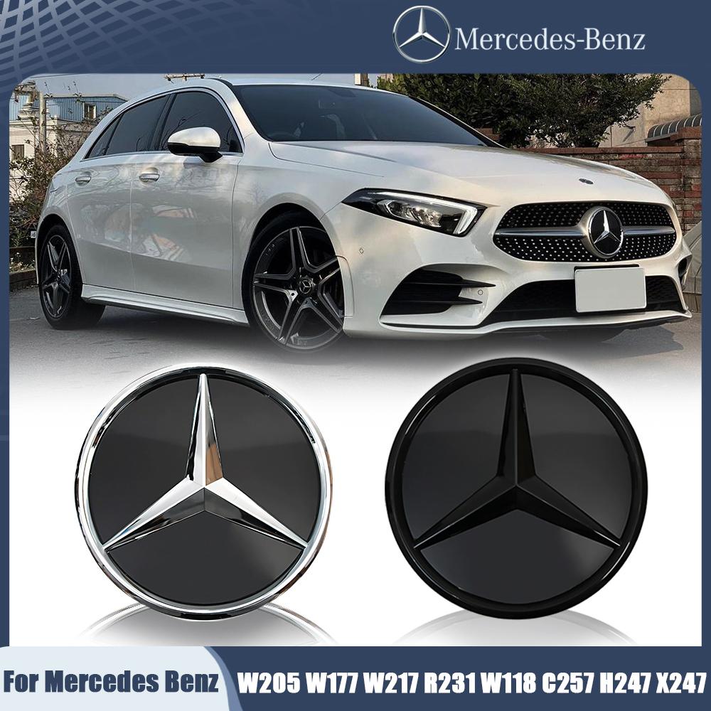3D Front Grille Star Emblems Logo For Mercedes Benz C W205 A W177 S W217 SL CLA CLS GLA GLB Car Accessories AH1