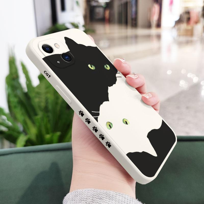 Чехол для телефона «Обнимающийся котенок» для iPhone 16 15 14 13 12 11 Pro Max Mini X XR XS MAX Plus