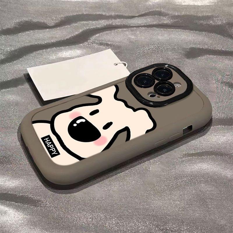 Line Puppy for Apple 13 Puff Phone Case for IPhone15 16promax All Inclusive 14 Cartoon Xs