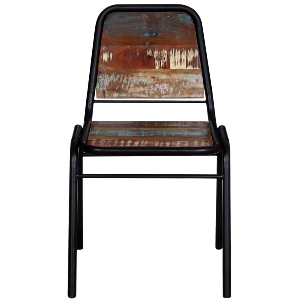 Dining Chairs 4 pcs Antique Style Solid Reclaimed Wood