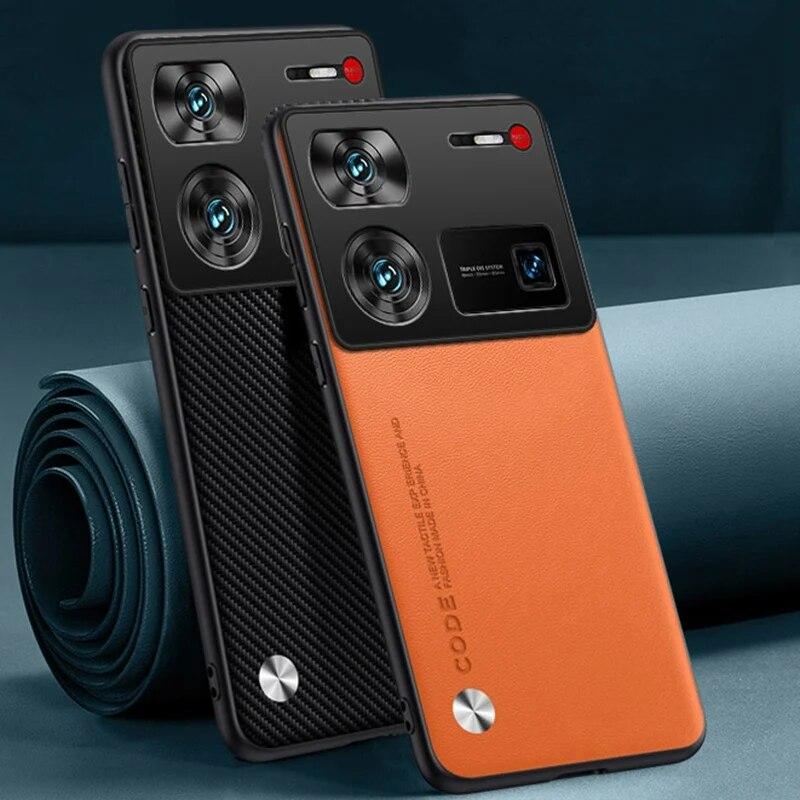 Обычный чехол из искусственной кожи для ZTE Nubia Z60 Ultra Z60Ultra 5G, матовая задняя крышка, силиконовый чехол с полной защитой для телефона Nubia Z50 Ultra Z50S Z40 S Pro