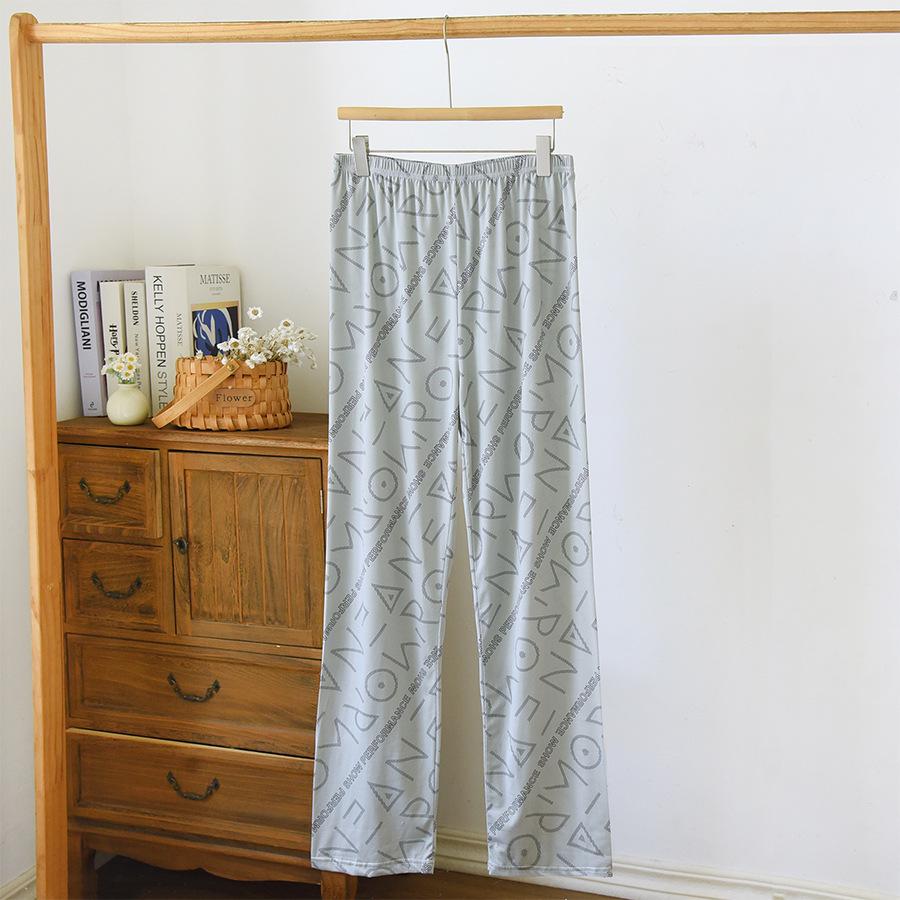 Мужские хлопковые пижамные штаны с двойными карманами 2024 года — легкие, повседневные, весна/осень