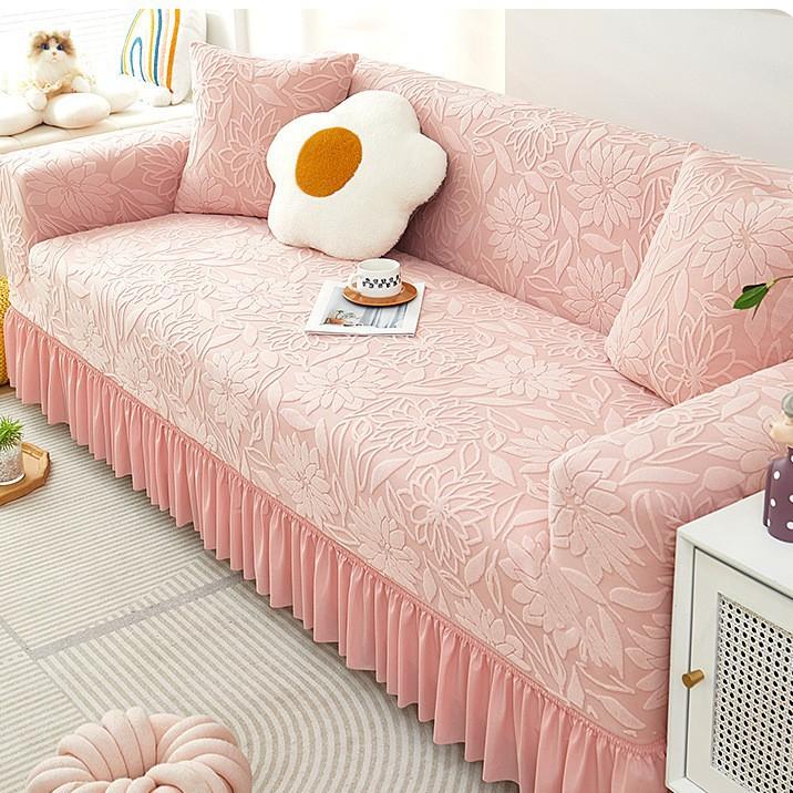 New Cream Style Elastic Sofa Cover All Inclusive Universal Cover All Season Lazy All in One Anti Cat Scratch Cover