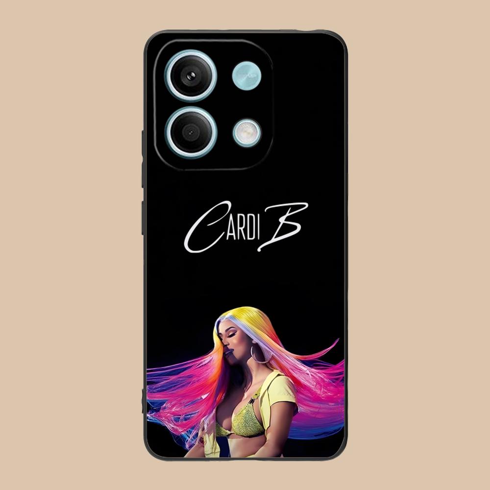 Матовый ТПУ чехол для мобильного телефона Cardi B для POCO F8 F7 F6 F5 F4 F3 F2 Pro GT C75 C71 C65 C61 C40 Pro Ultra Цветная крышка
