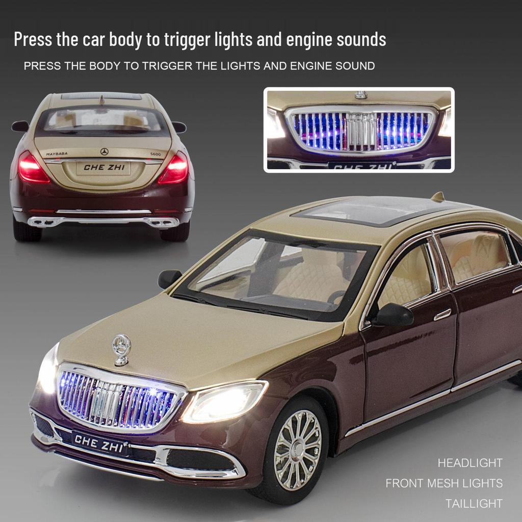 1:24 Mercedes-Benz Maybach S680 Alloy Model Car Ornament