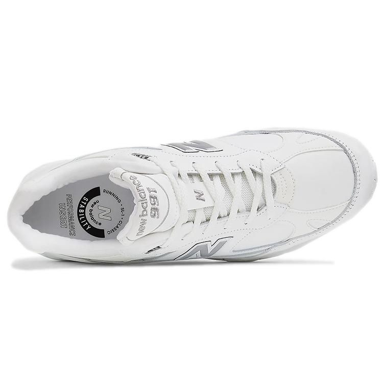 New Balance 991 Made in England 'Triple White' (Unisex) White / Grey Running Shoes M991TW