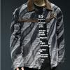 Zebra Pattern Jacket Men'S And Women'S Trendy Brand Ripped Retro Splicing Corduroy Lapel 24 Tooling Jacket