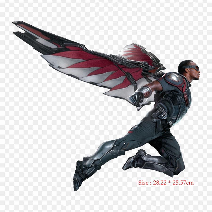 Falcon Comic Sam War Machine Iron On Heat Transfer Printing Vinyl Patches Sticker for Clothes DIY Appliques Washable Patches