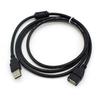 Кабель USB2.0 AF-AM 3 метра, черный, высокоскоростная передача данных, удлинитель, зарядный удлинительный кабель