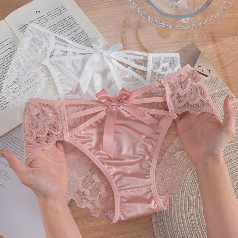 1 шт., трусы с низкой талией, трусы, хлопковое нижнее белье, кружевное женское атласное белье больших размеров с вырезами