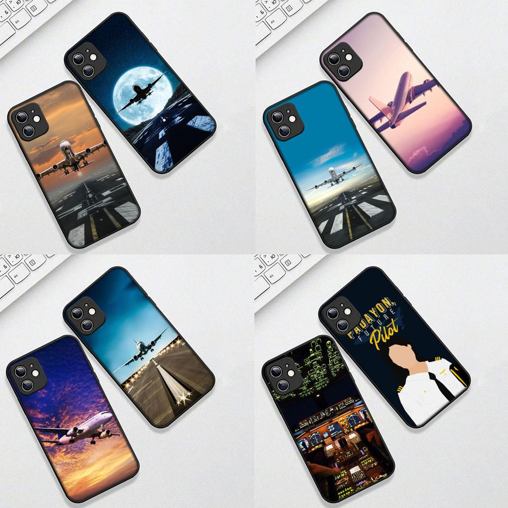 Cover for OPPO A80 A18 A16 A40 A17 A15 A38 A78 A79 A54 A57 A12 A60 5G 4G Phone Case Aircraft Travel Airplane Pilot Epaulette