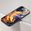 Чехол из закаленного стекла 'Огненный Феникс' для Samsung Galaxy S26 S25 S24 S23 S22 S20 FE/Ultra/Plus, противоударная задняя крышка
