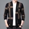 Кардиган мужской свитер куртка, осень новый корейский вариант модный тренд сращивание трикотажный красивый пиджак мужской топ
