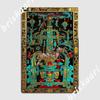 Lid Of The Great Tomb Of Pakal Palenque Astronaut Metal Plaque Poster Cinema Living Room Customize Painting Décor Cinema