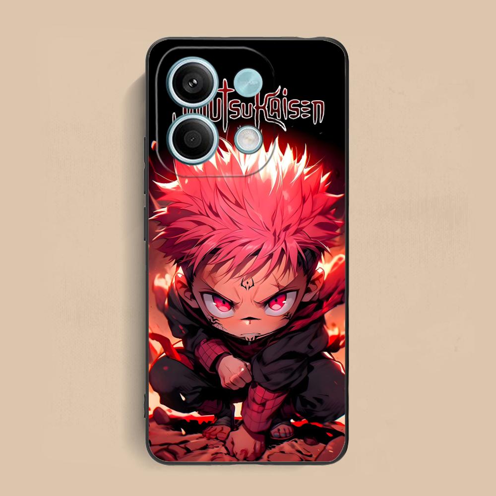 Чехол для мобильного телефона Jujutsu Kaisen Сукуна для Xiaomi Redmi Note 14 13 12 11 S Pro Plus 4G 5G Чехол с цветной печатью Красивый Роскошный