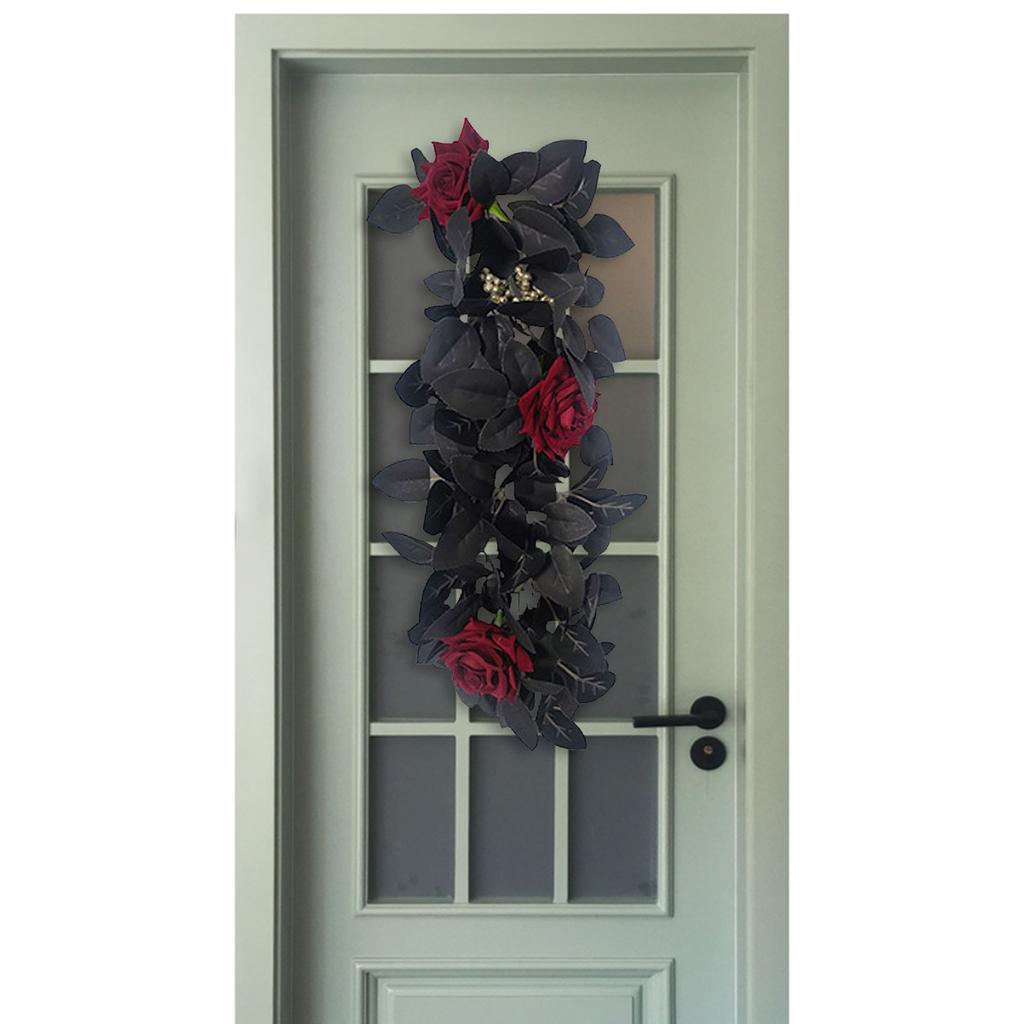 Artificial Lintel Decor Decorative Simulation Floral Swag Holiday Ambiance Ornament for Indoors Outdoors