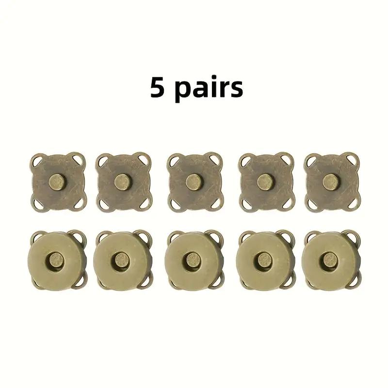 5 комплектов квадратных магнитных кнопок, застежек, кнопок, сумочек, кошельков, сумок для рукоделия, деталей, аксессуаров, 18 мм, цвет на выбор