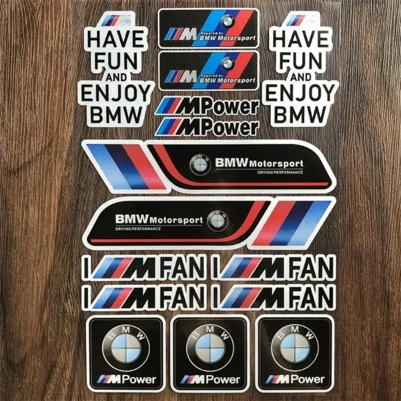 Popular New Motorcycle Stickers Suitable For BMW Modified Decals Shock Absorber Fuel Tank Side Box Tail Box Reflective Stickers