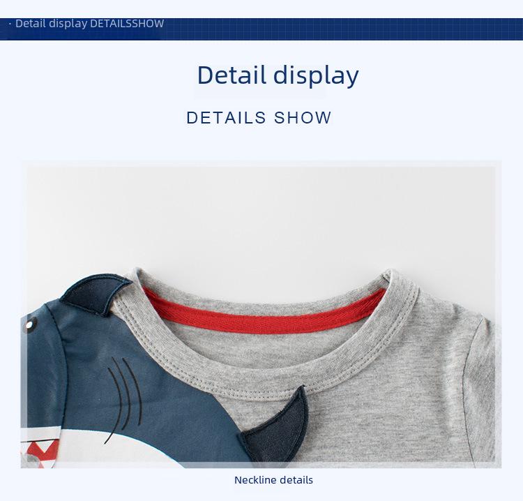 2025 Детская корейская футболка с коротким рукавом - повседневная одежда для мальчиков