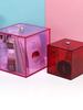 Acrylic Makeup Cosmetic Beauty Storage Organizer Box with Hinged Lid for Vanity Drawers-Holds Lipstick,Lip Gloss,Brushes,Jewelry