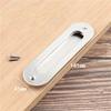 Stainless Steel Concealed Cabinet Handle Recessed Pull Hidden Drawer Pull Hardware for Wardrobe Sliding Door Furniture Fitting Durable Metal Grip