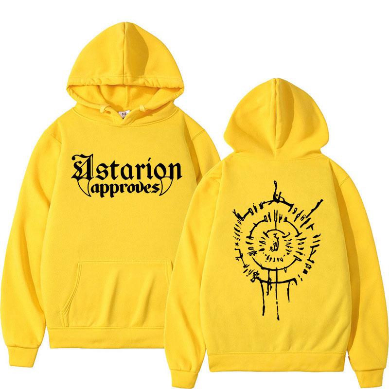 Astarion Approves Graphic Hoodies Men Women Casual Harajuku Fashion Oversized Sweatshirt Pullover Baldurs Gate 3 Fan Streetwear