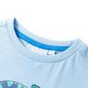 T-shirt pour enfants avec manches courtes bleu clair 92/104/116/128/140
