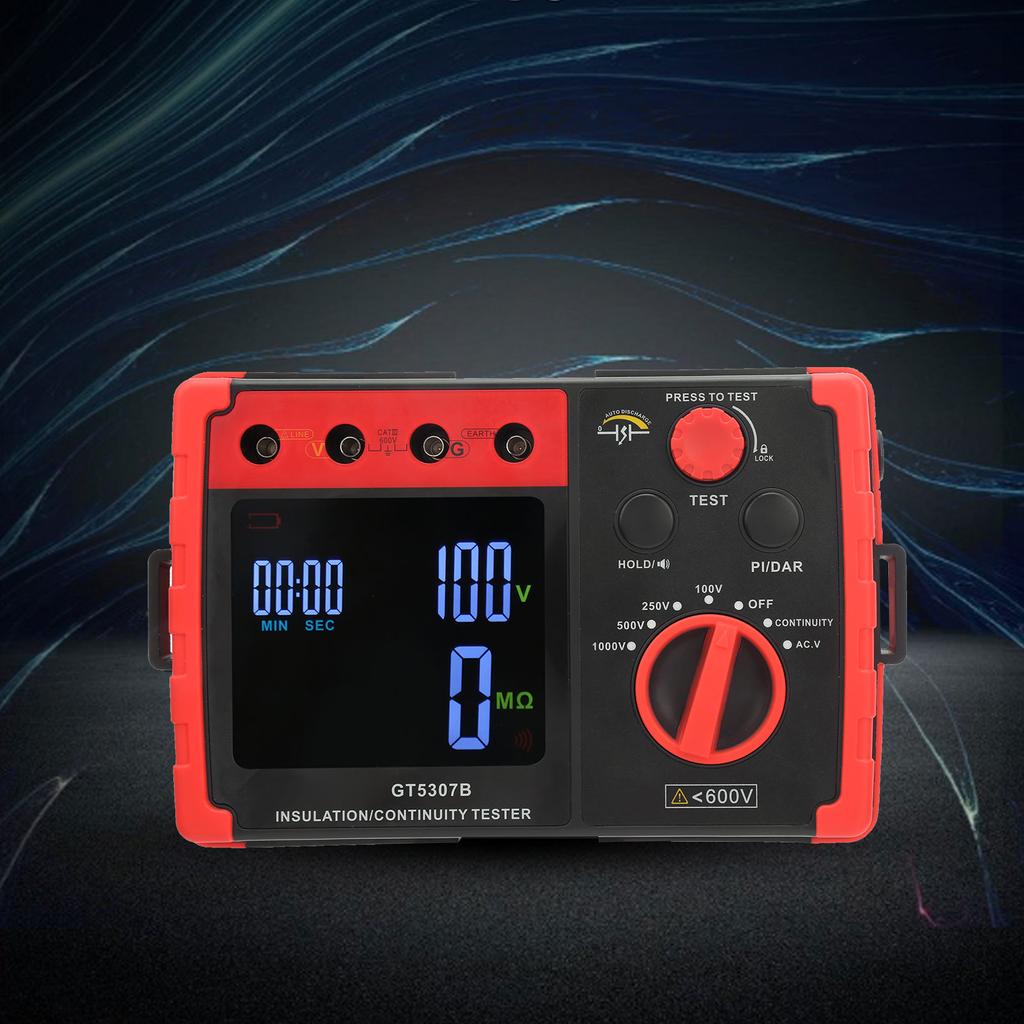 GT5307B Digital Insulation Resistance Tester Digital High Voltage Megohmmeter Resistance Meter